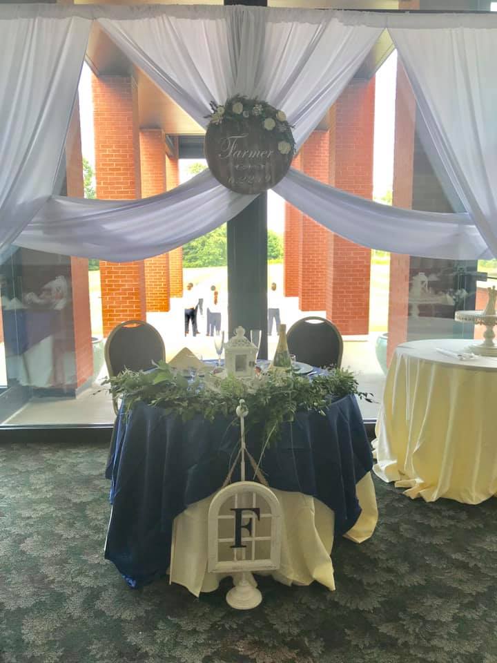 WW - bride groom table